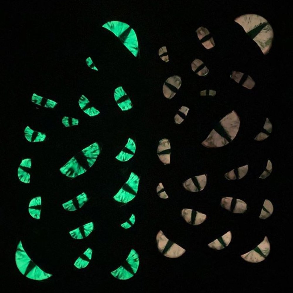 Gothic 3D Eyes Phone Case, Glow in the Dark